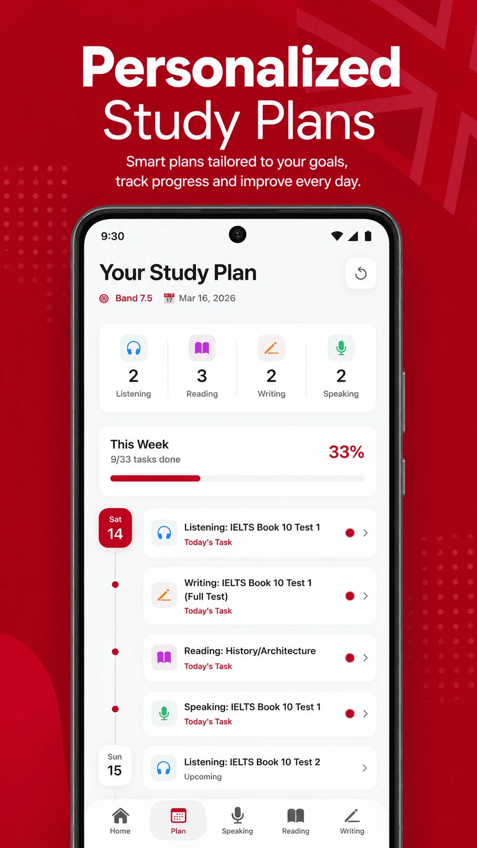 IELTS Prep App - Practice screenshot