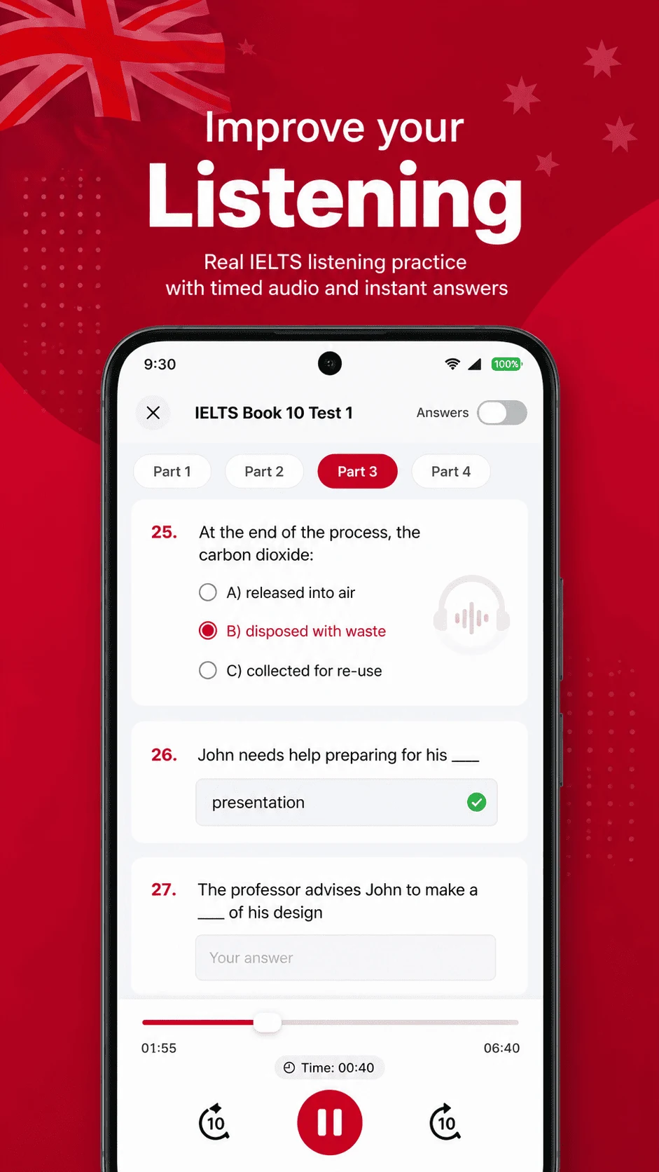 IELTS Prep App - Practice screenshot