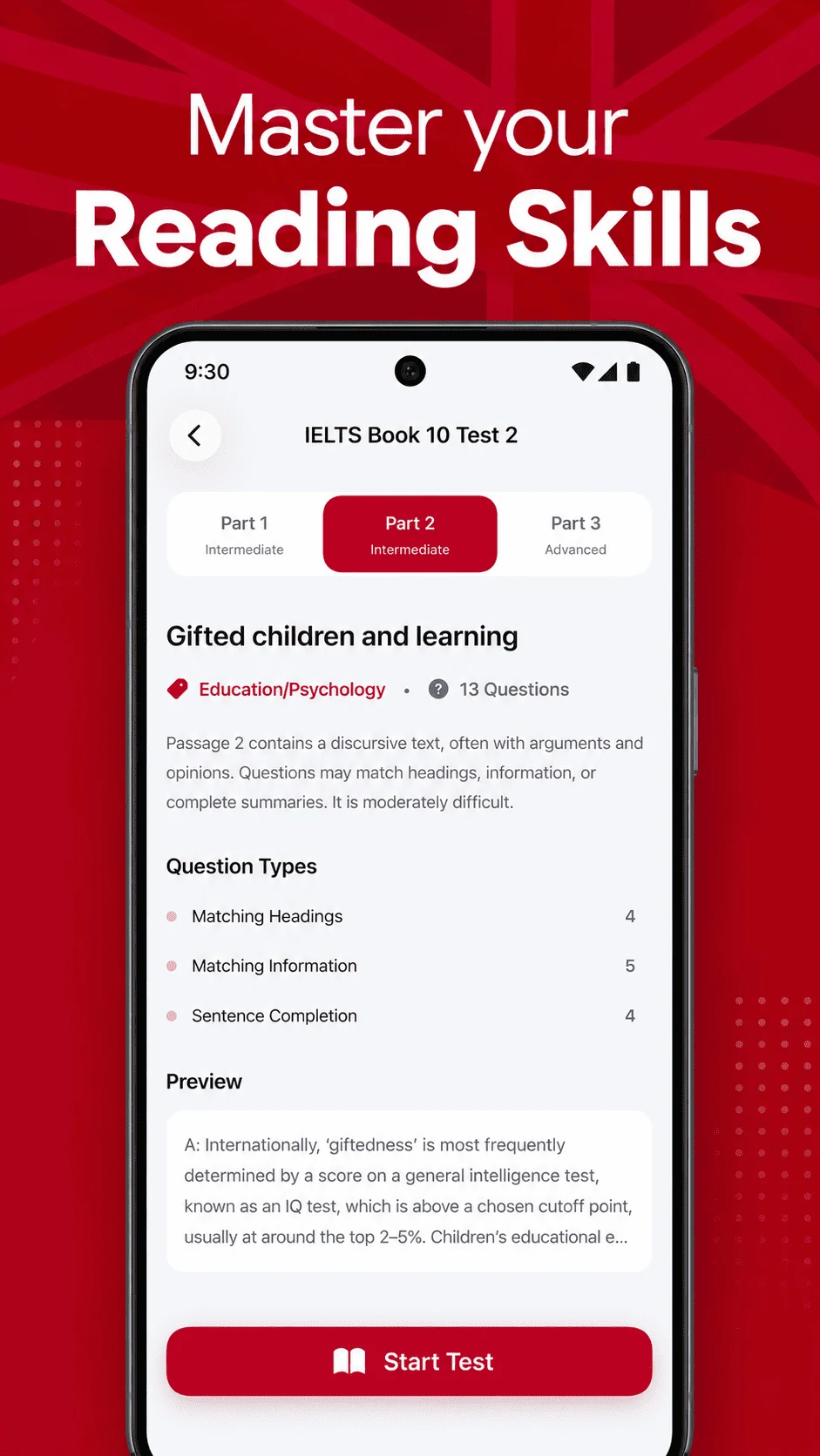 IELTS Prep App - Practice screenshot
