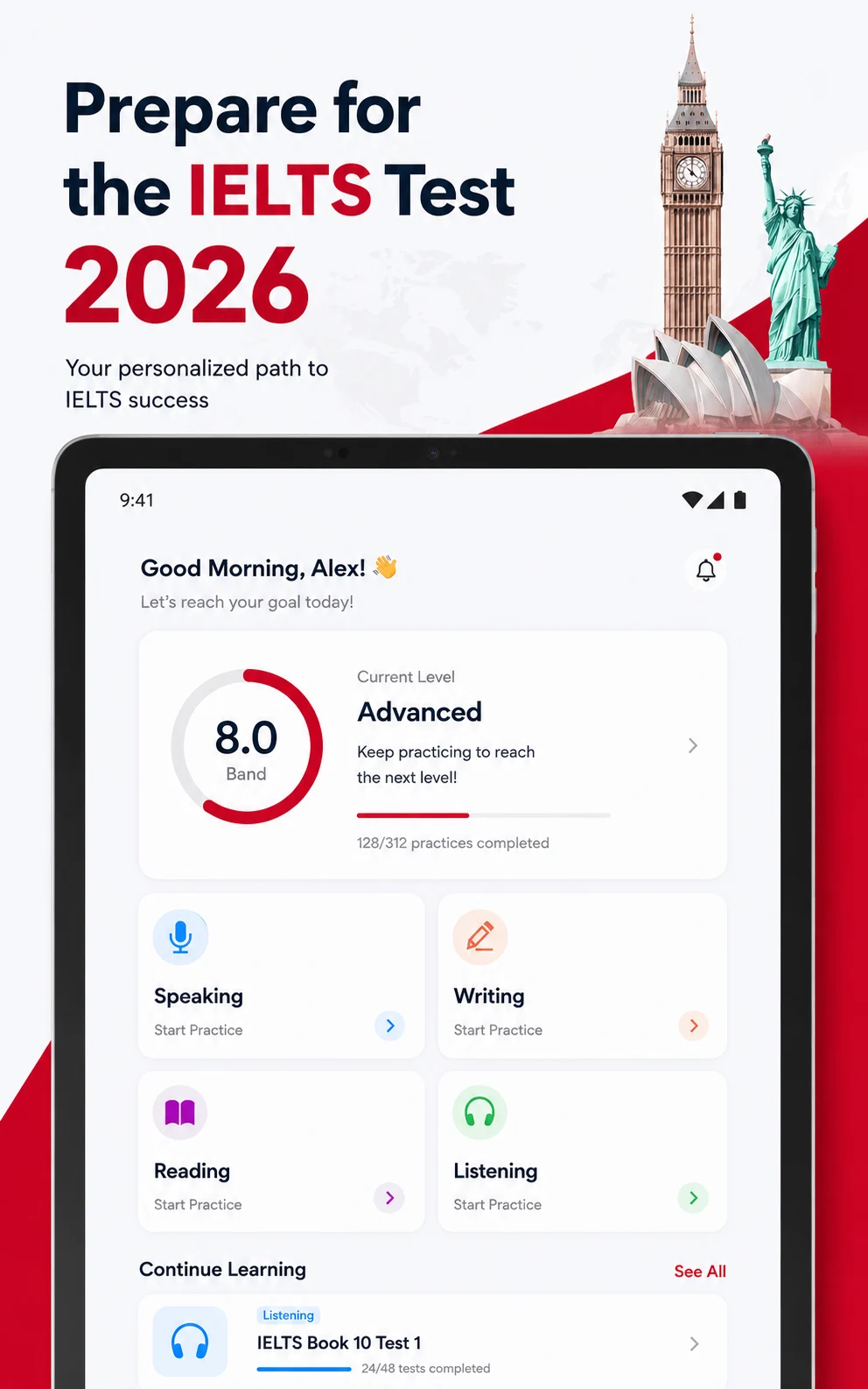 IELTS Prep App - Practice screenshot